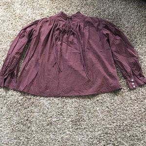Little Tienda Burgundy Blouse Size L